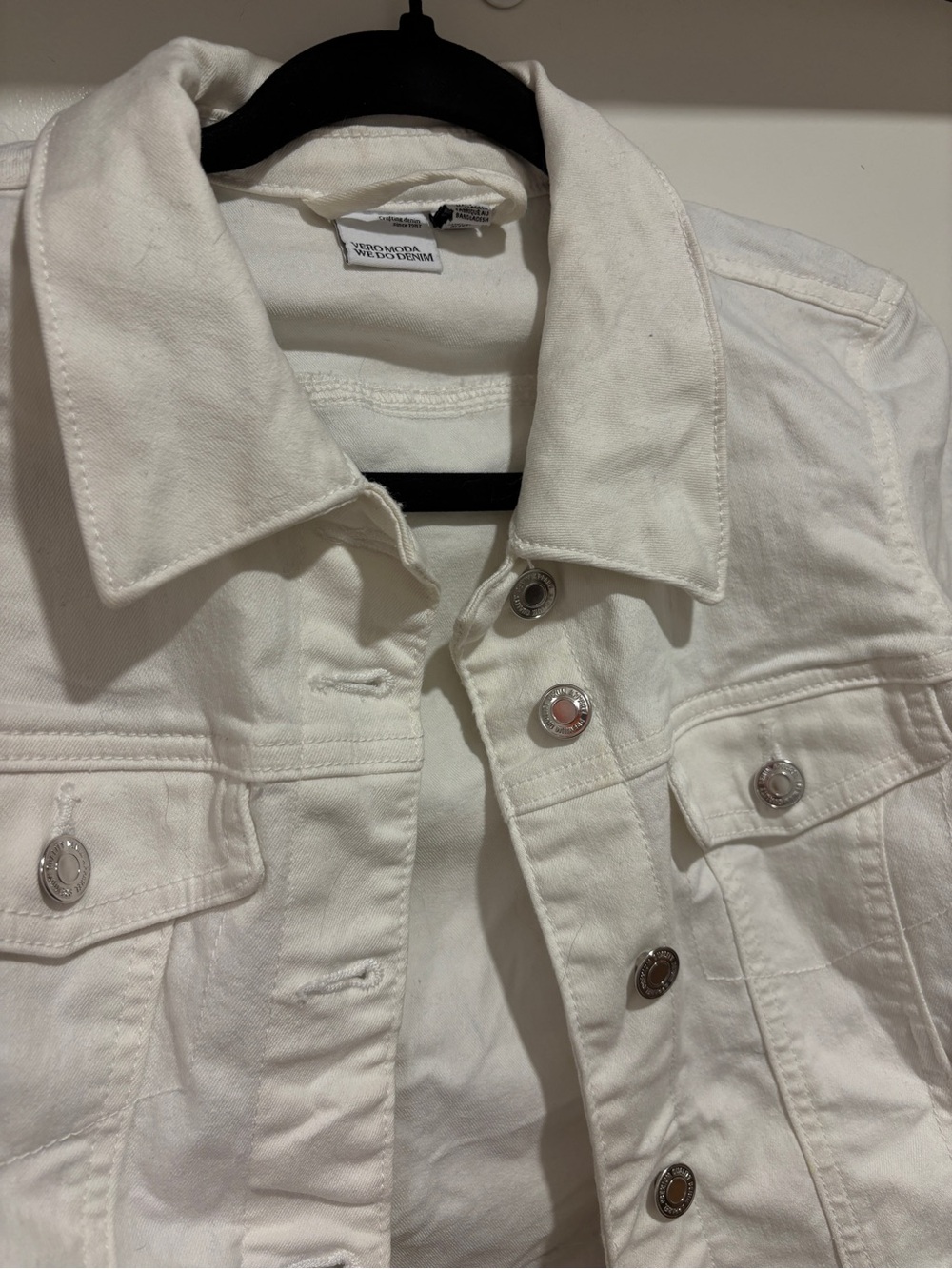 Vero Moda White Denim Jacket